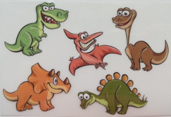 Barevná nažehlovačka pro děti dinosauři