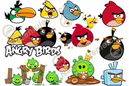 Nažehlovací arch Angry Birds